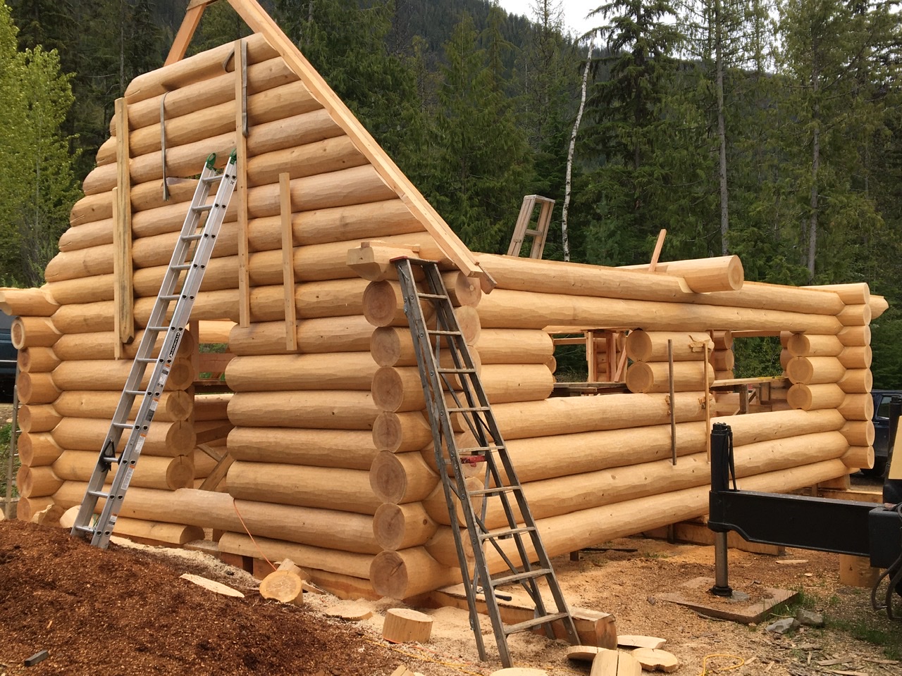 Log Cabin With Gable Ends Chris InValhalla